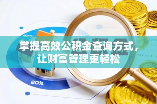 清丰掌握高效公积金查询方式，让财富管理更轻松