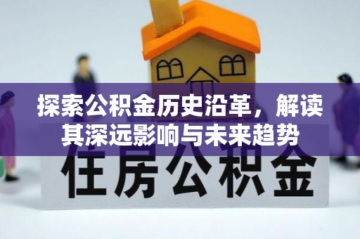 清丰探索公积金历史沿革，解读其深远影响与未来趋势